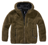 Veste polaire enfant Brandit Teddyfleece à capuche maille peluche et quatre poches