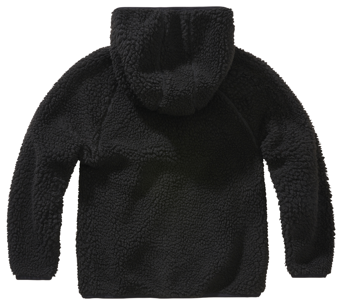 Veste polaire enfant Brandit Teddyfleece à capuche maille peluche et quatre poches