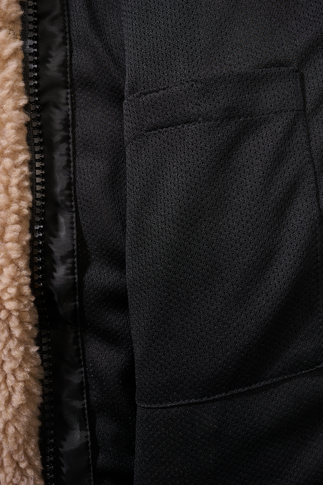 Veste polaire enfant Brandit Teddyfleece à capuche maille peluche et quatre poches