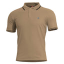 Polo Pentagon Aniketos en piqué CVC coton polyester 220 g/m² à col anti-roulement