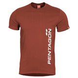 T-shirt imprimé Pentagon Vertical en coton ring-spun 190 g/m² coupe confort