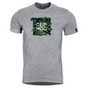 T-shirt imprimé CloMod Leaves coton filé à anneaux 165 g/m² maille souple