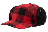 Chapeau d'hiver Brandit Lumberjack doublé fausse fourrure visière 7,5 cm à rabats