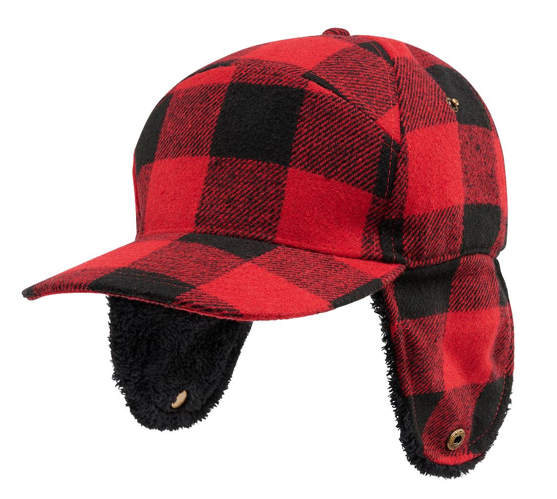 Chapeau d'hiver Brandit Lumberjack doublé fausse fourrure visière 7,5 cm à rabats