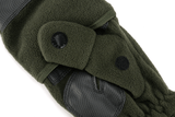 Gants polaires Brandit Trigger 2 en 1 moufle et mitaine paume et doigts renforcés