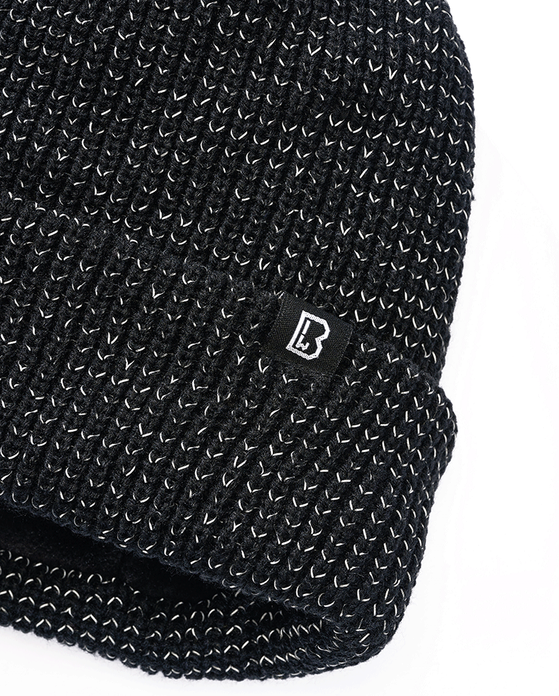 Bonnet Brandit Reflection en maille à fil réfléchissant doublure polaire revers repliable