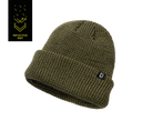 Bonnet Brandit Reflection en maille à fil réfléchissant doublure polaire revers repliable