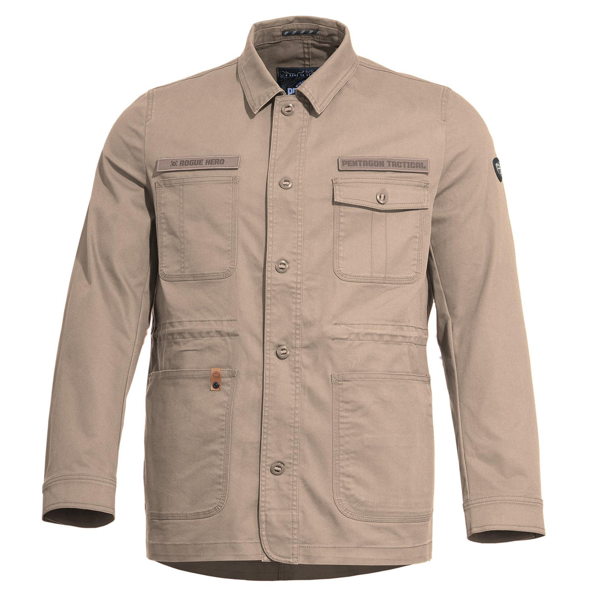 Veste de combat Pentagon Rogue Hero en twill coton-polyester délavé à la pierre