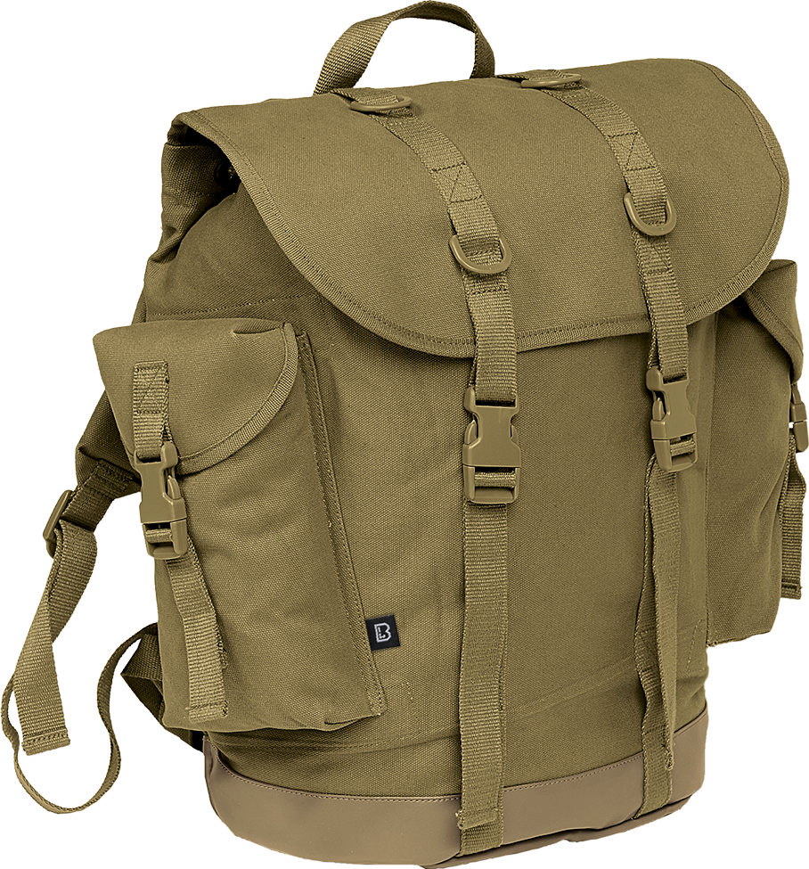Sac à dos Brandit BW Hunting 40 L toile de coton fond enduit 50 x 45 x 21 cm