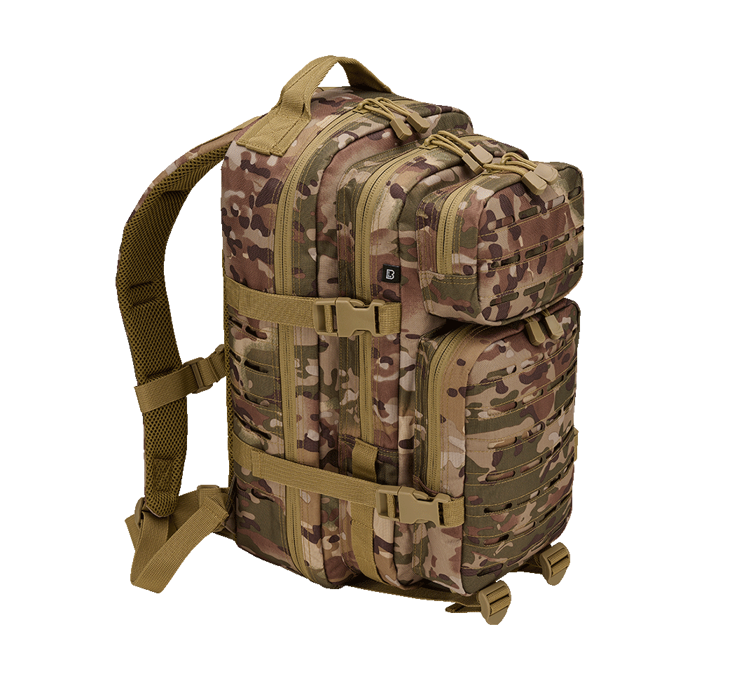 Sac à dos Brandit US Cooper Lasercut Medium 25 L fixations découpées au laser
