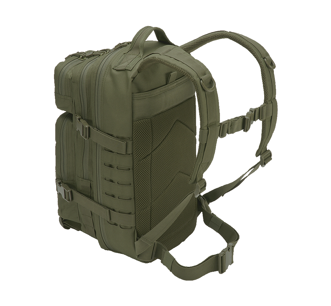 Sac à dos Brandit US Cooper Lasercut Medium 25 L fixations découpées au laser