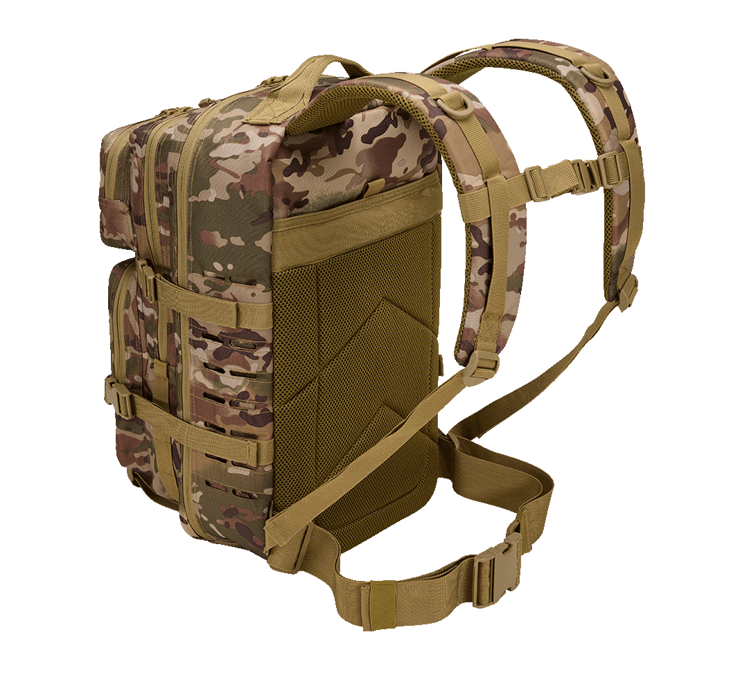 Sac à dos Brandit US Cooper Lasercut Large 40 L fixations découpées au laser