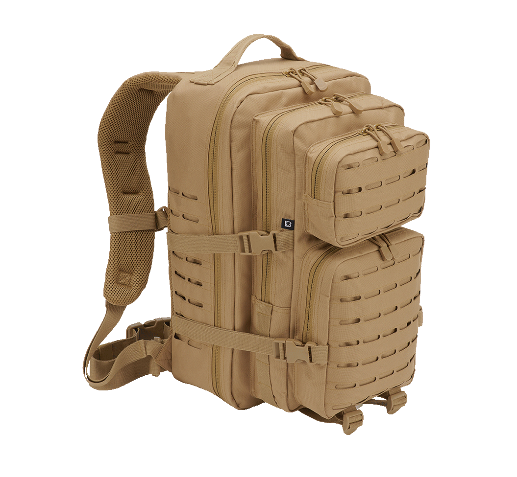 Sac à dos Brandit US Cooper Lasercut Large 40 L fixations découpées au laser