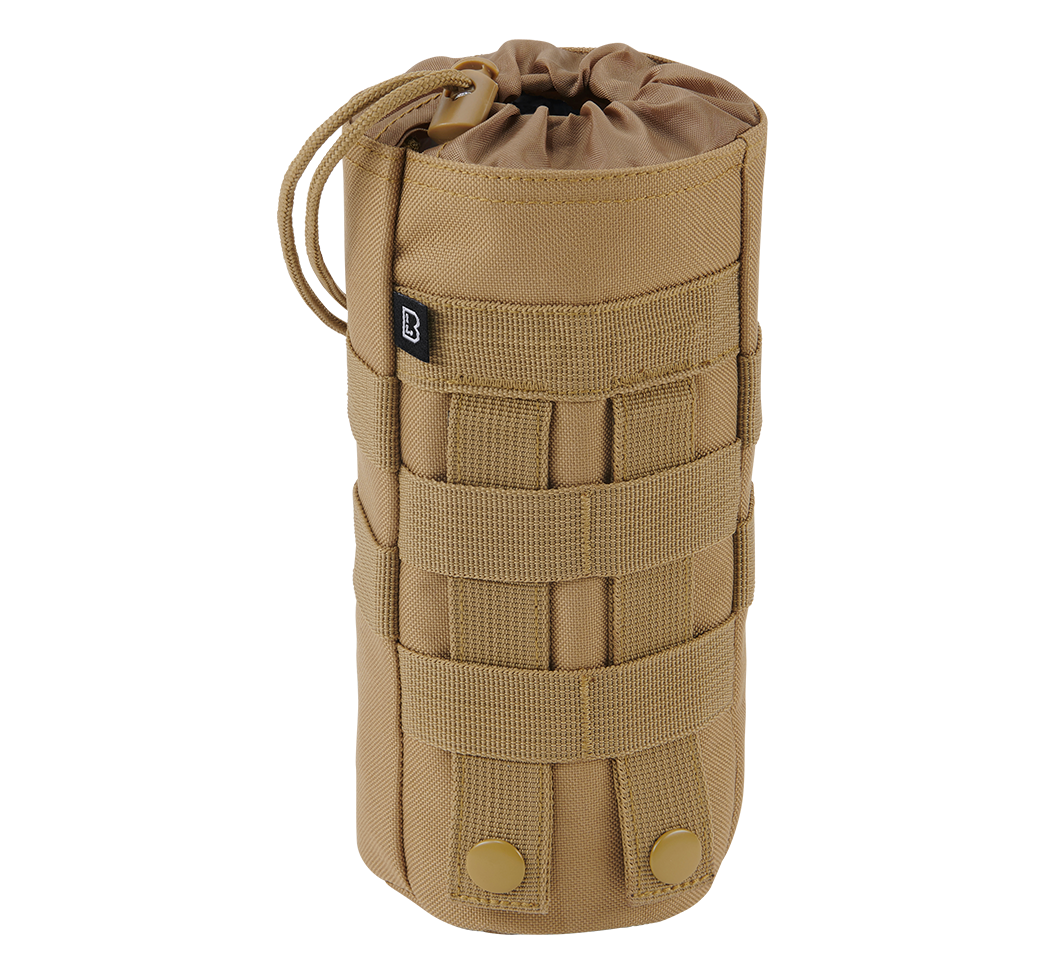Porte-gourde Brandit MOLLE polyester 600D collerette élastique bouteilles 0,5 à 1 L