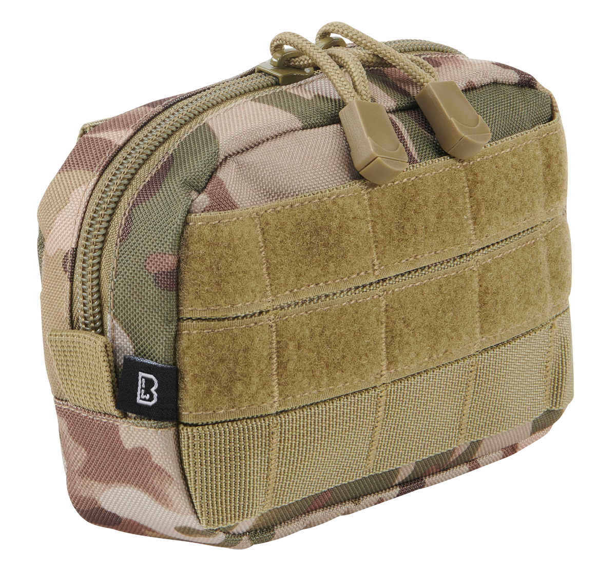 Pochette Brandit MOLLE Compact à glissière poche filet intérieure 11 x 15,5 x 4 cm