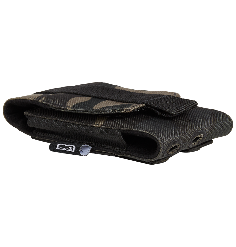 Pochette téléphone Brandit MOLLE format moyen rabat auto-agrippant 13 x 7 x 2,5 cm