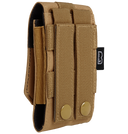 Pochette téléphone Brandit MOLLE format moyen rabat auto-agrippant 13 x 7 x 2,5 cm