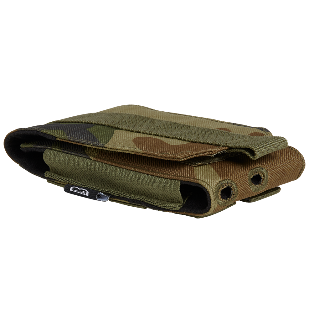 Pochette téléphone Brandit MOLLE grand format doublure souple passages de câble
