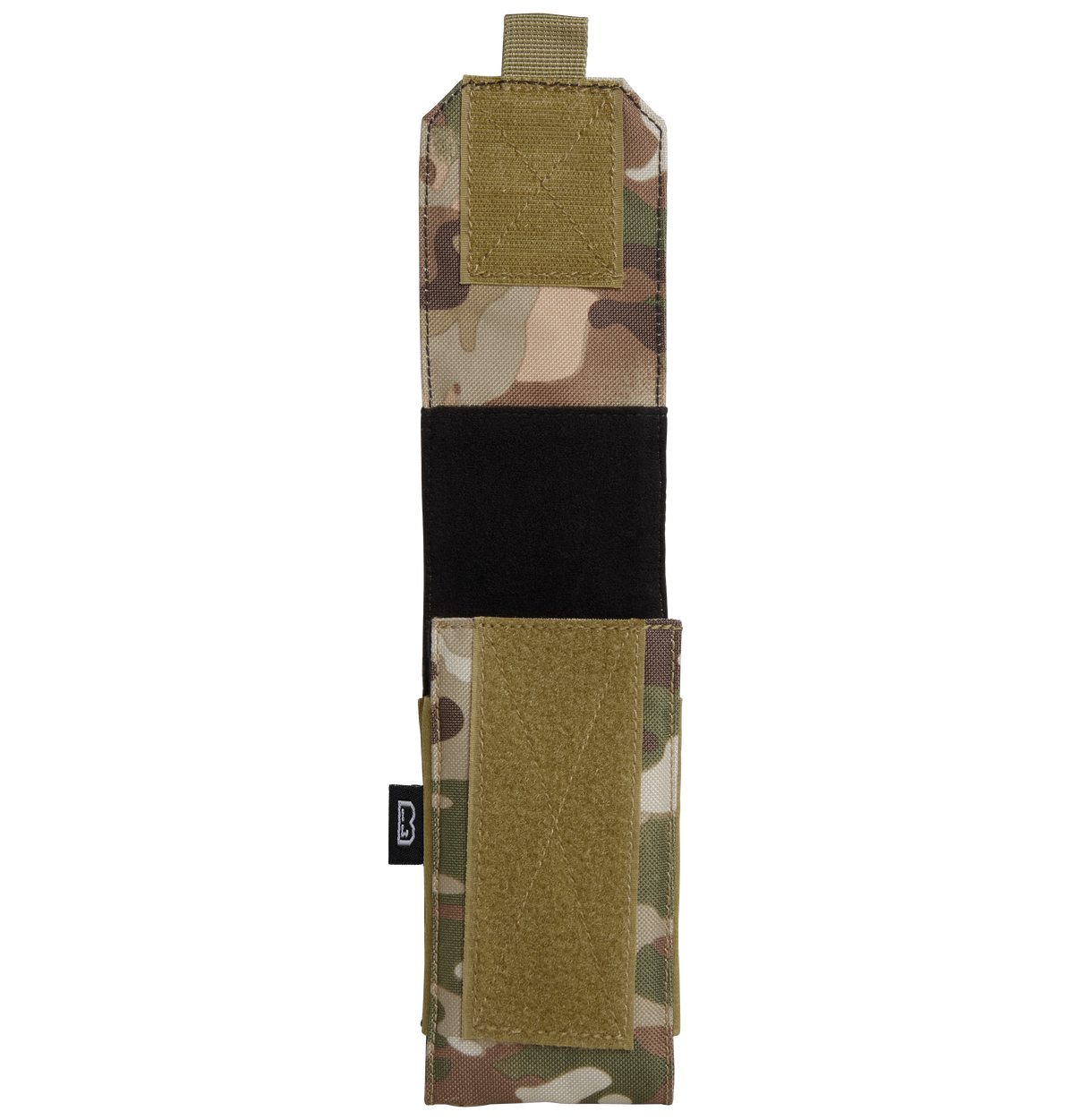 Pochette téléphone Brandit MOLLE grand format doublure souple passages de câble