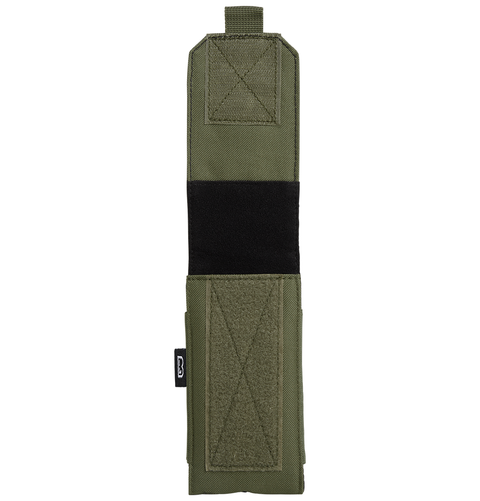 Pochette téléphone Brandit MOLLE grand format doublure souple passages de câble