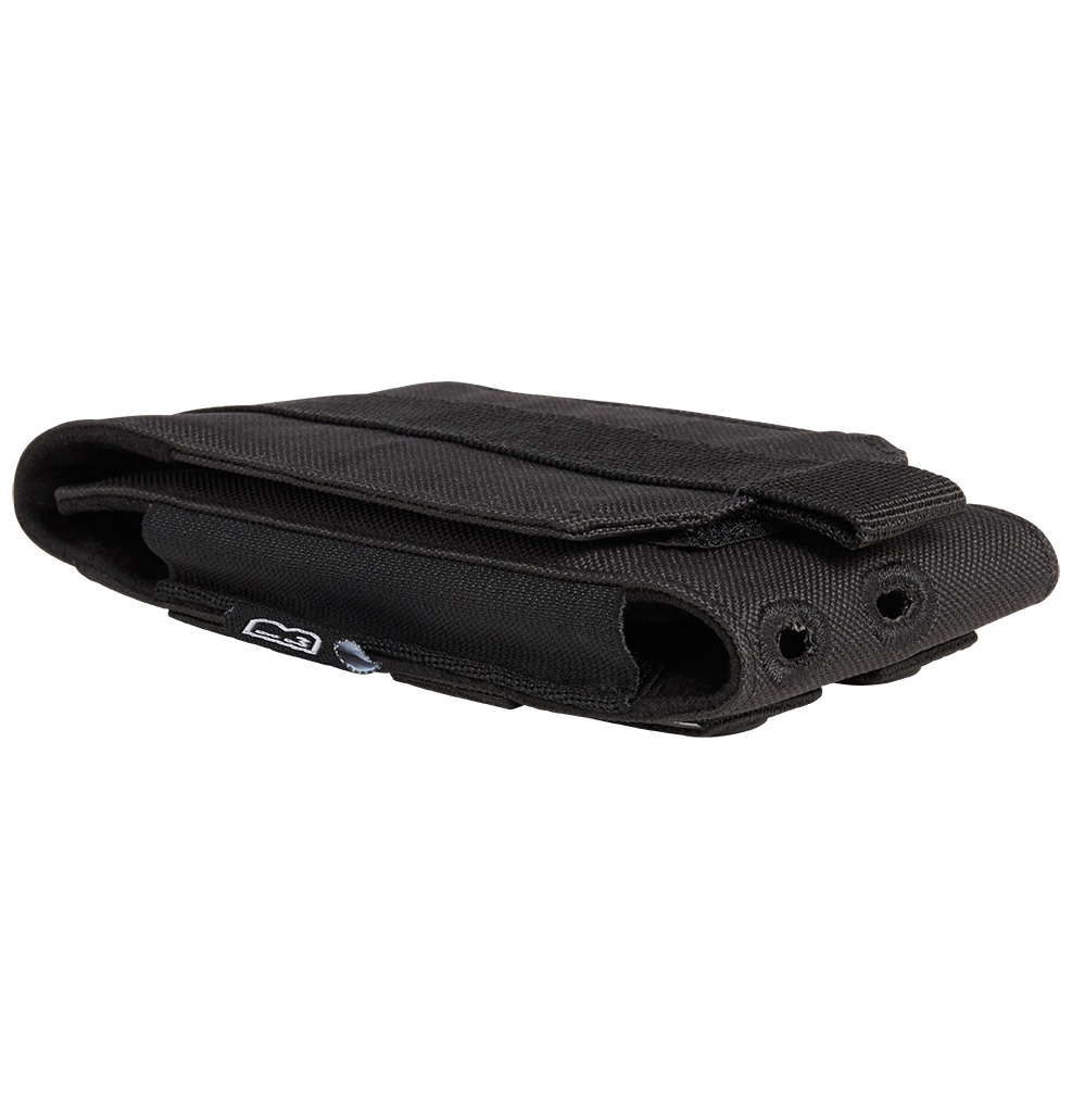 Pochette téléphone Brandit MOLLE grand format doublure souple passages de câble