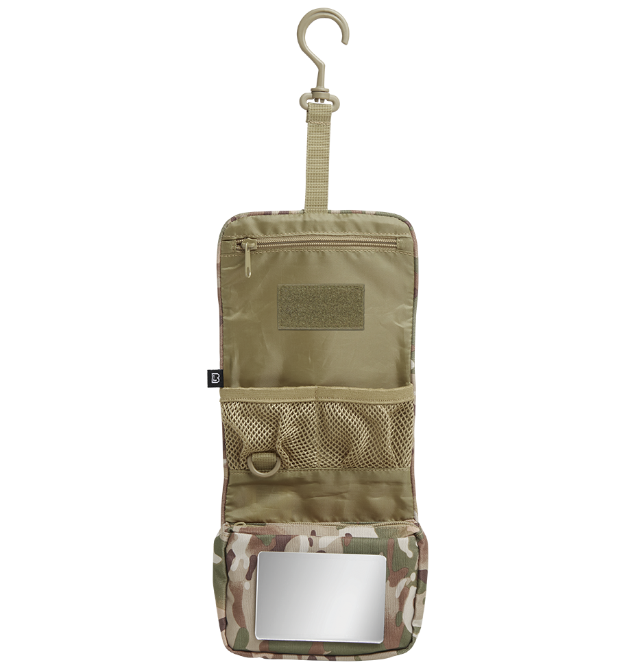 Trousse de toilette Brandit Medium dépliante miroir amovible 13 x 16 x 5 cm 134 g