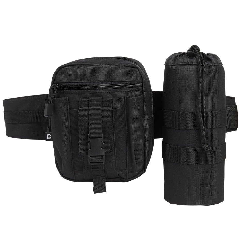 Ceinturon Brandit Allround 4 cm MOLLE avec pochette et porte-gourde amovibles