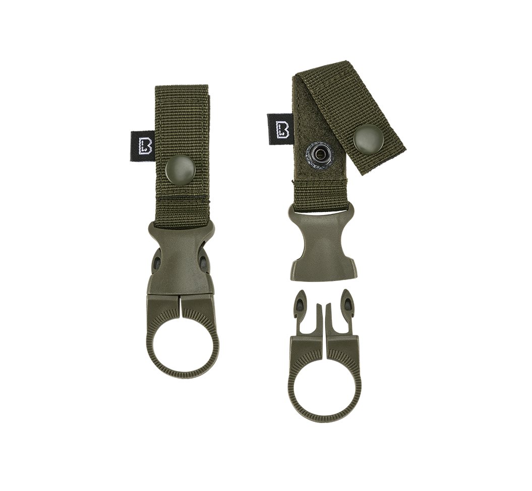 Porte-gourde Brandit à clip pour ceinturon et MOLLE lot de 2 sangles polypropylène