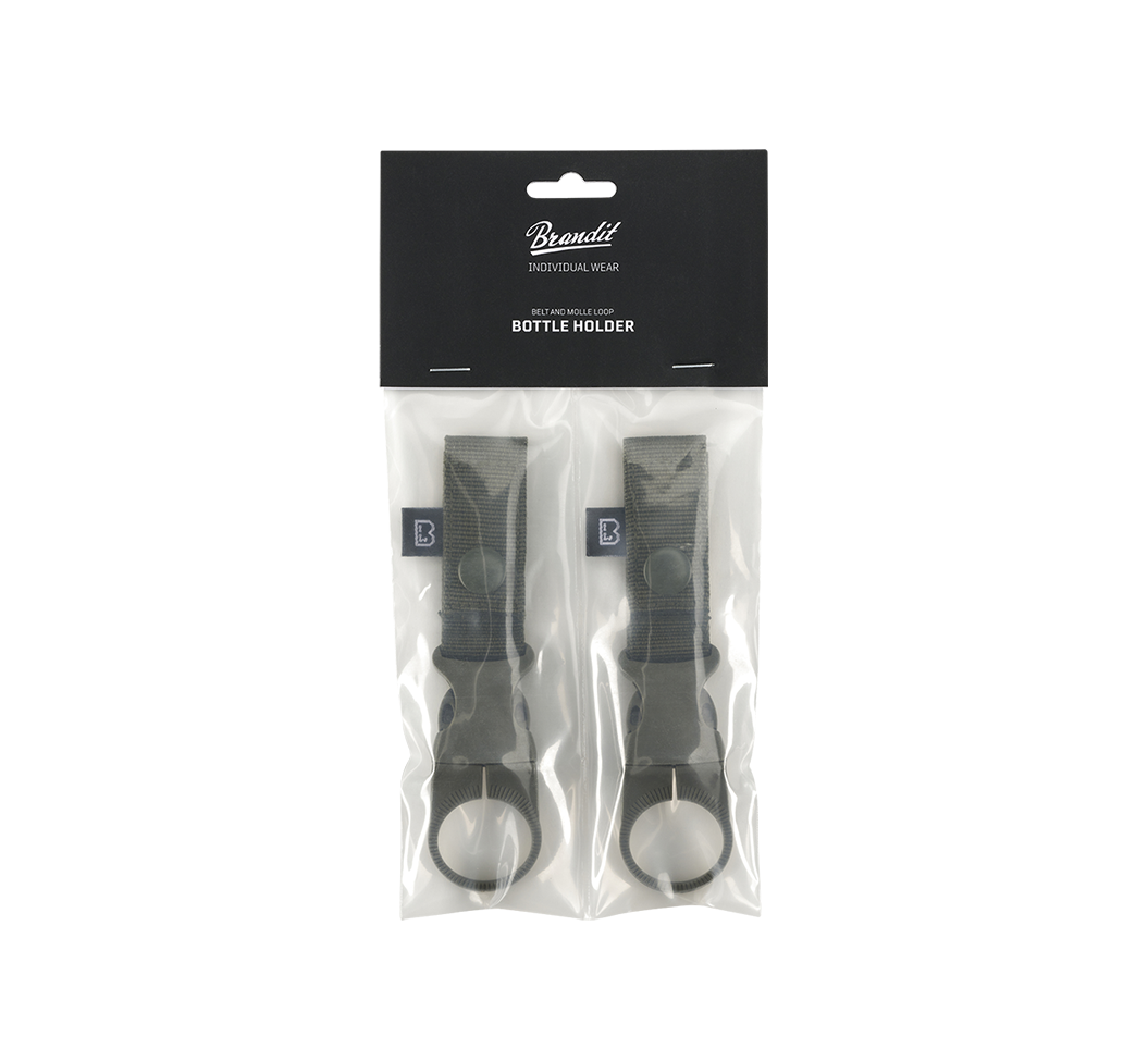 Porte-gourde Brandit à clip pour ceinturon et MOLLE lot de 2 sangles polypropylène