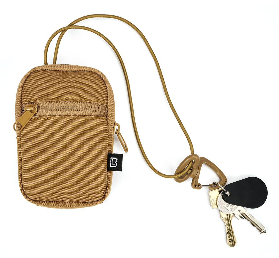 Pochette-clés Brandit polyester 600D sangle élastique à mousqueton passants PALS