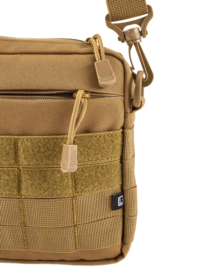 Sacoche Brandit City polyester 600D bandoulière détachable MOLLE 18 x 19 x 4 cm