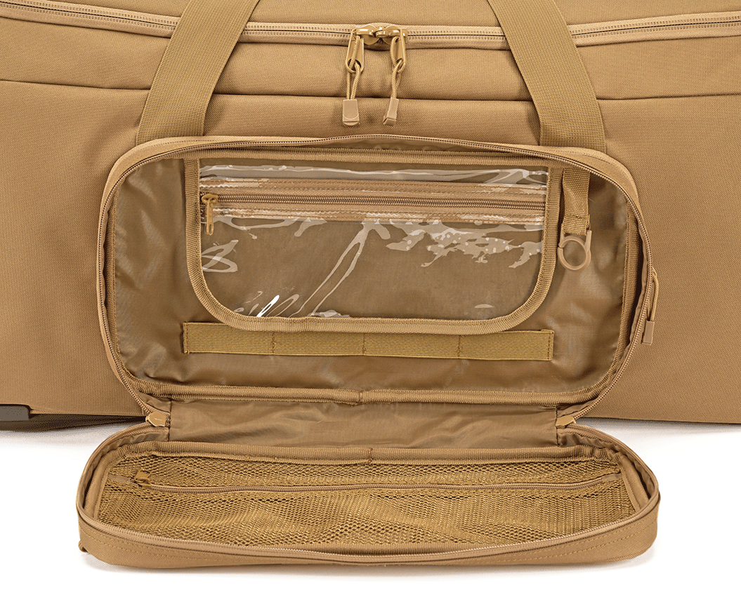 Sac de voyage Brandit US Cooper Trolley 140 L polyester 600D trois roulettes MOLLE