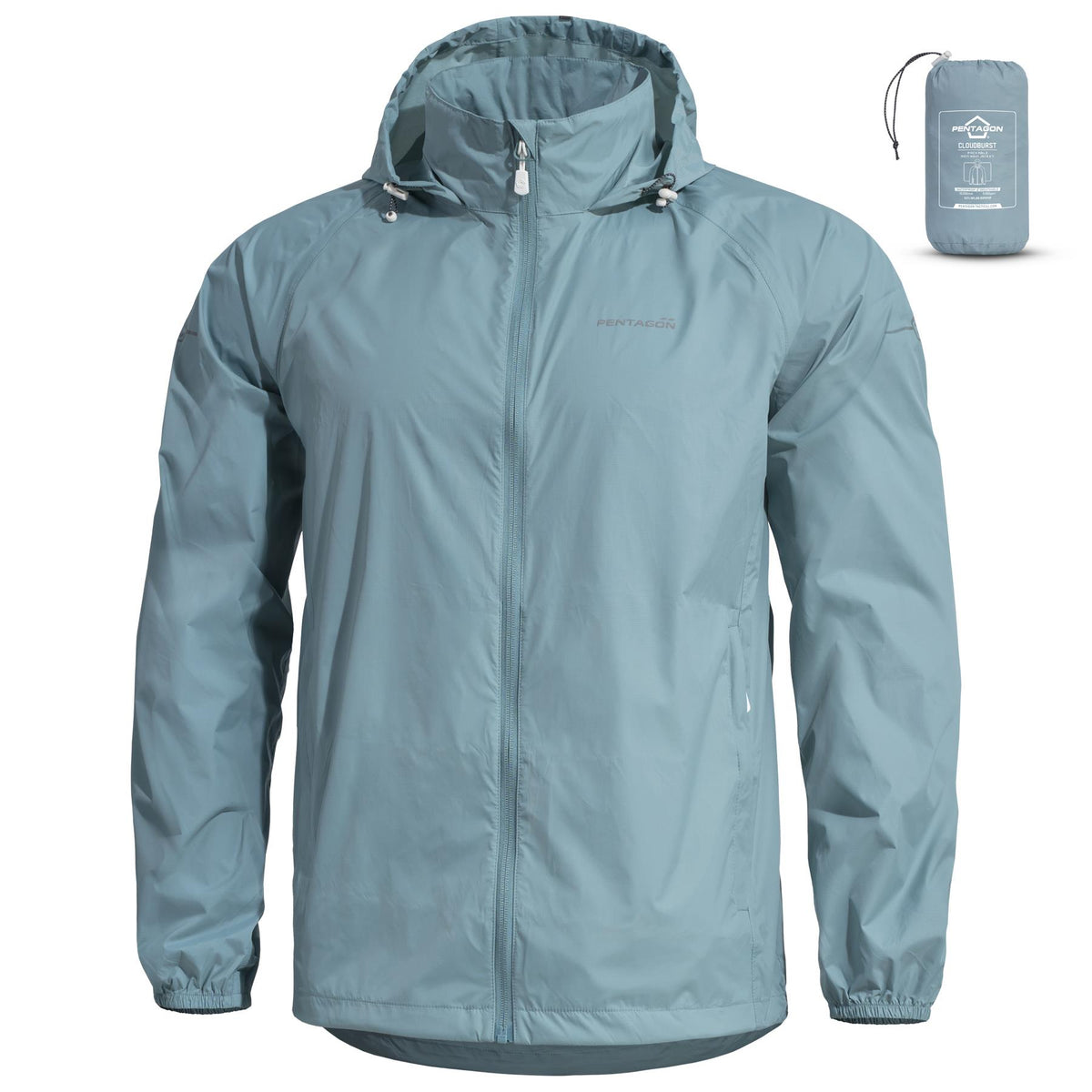 Veste de pluie homme Pentagon Cloudburst compactable nylon ripstop 10 000 mm