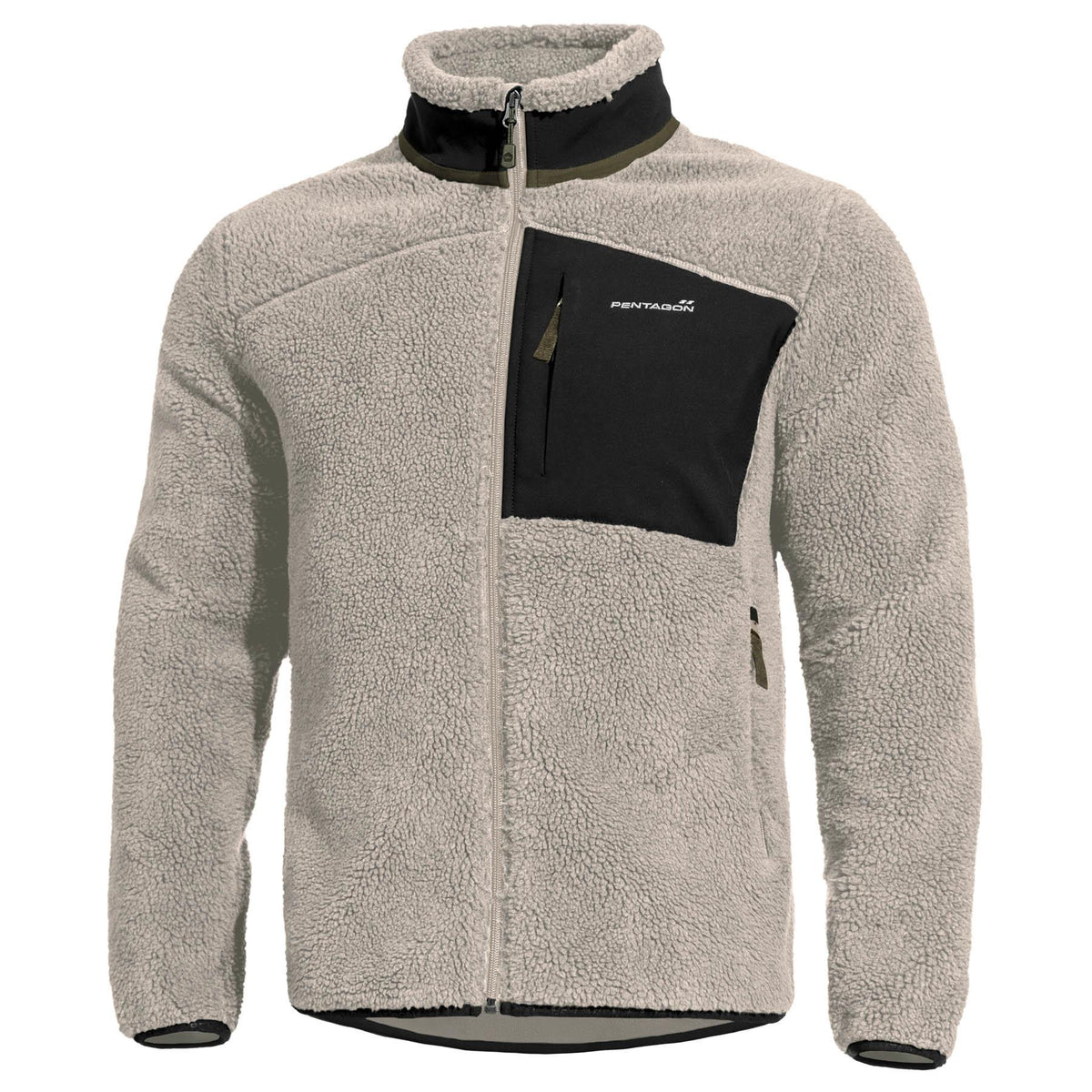 Veste polaire Pentagon Summit Sherpa en polyester haut volume 450 g/m² coutures plates