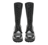 Bottes Brandit Phantom 20 œillets cuir tige très haute coque d'acier semelle vissée