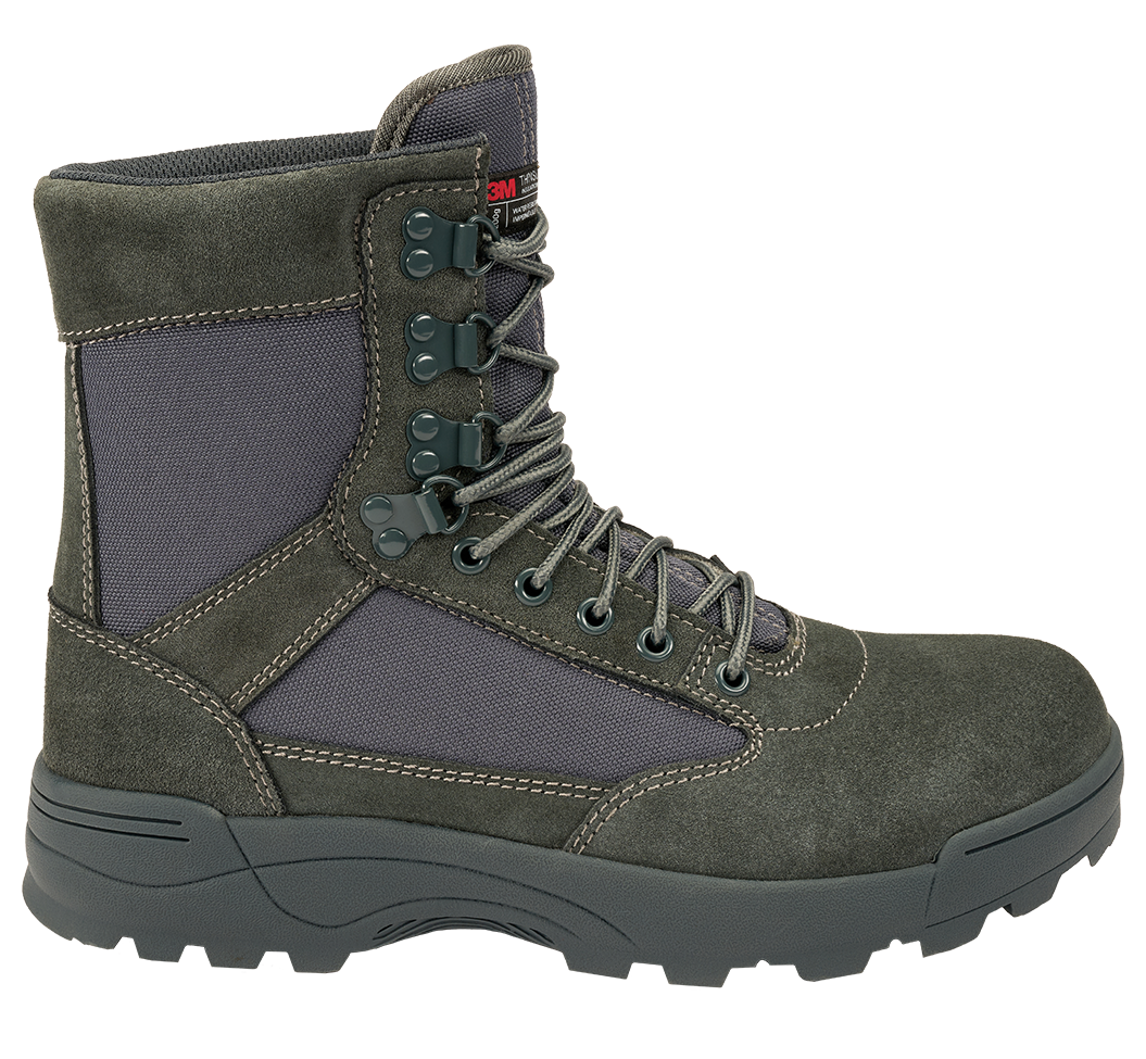 Chaussures tactiques Brandit 9 œillets cuir et nylon isolation Thinsulate tige montante