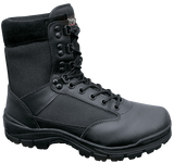 Chaussures tactiques Brandit 9 œillets cuir et nylon isolation Thinsulate tige montante