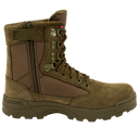 Chaussures tactiques Brandit cuir et nylon glissière latérale isolation Thinsulate