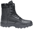 Chaussures tactiques Brandit cuir et nylon glissière latérale isolation Thinsulate