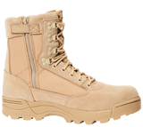 Chaussures tactiques Brandit cuir et nylon glissière latérale isolation Thinsulate