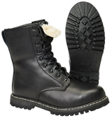 Rangers Brandit Para Boots doublure hiver cuir 9 œillets coque d'acier semelle antihuile