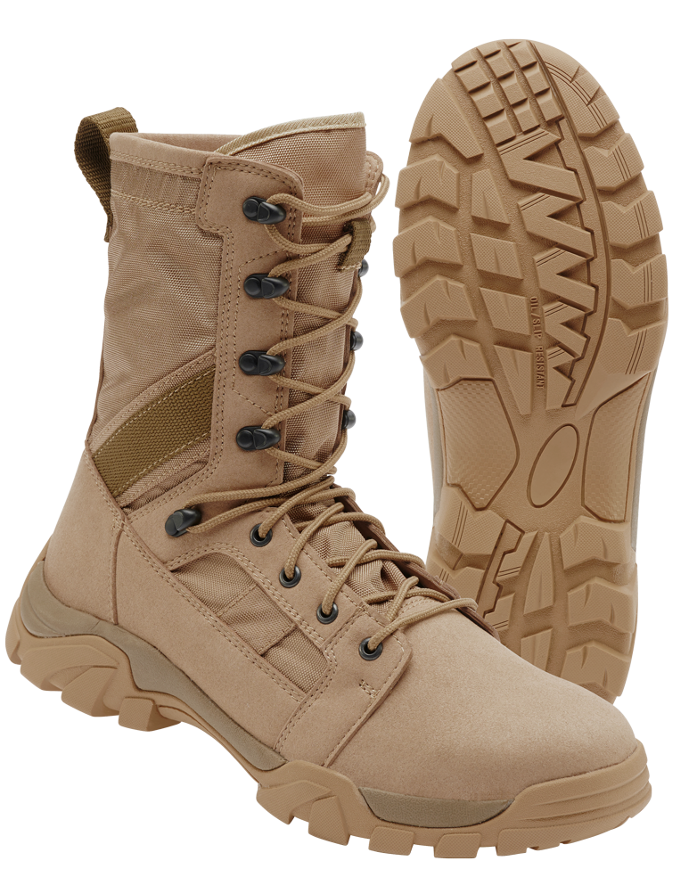 Chaussures tactiques Brandit Defense microfibre et nylon 600D semelle caoutchouc EVA