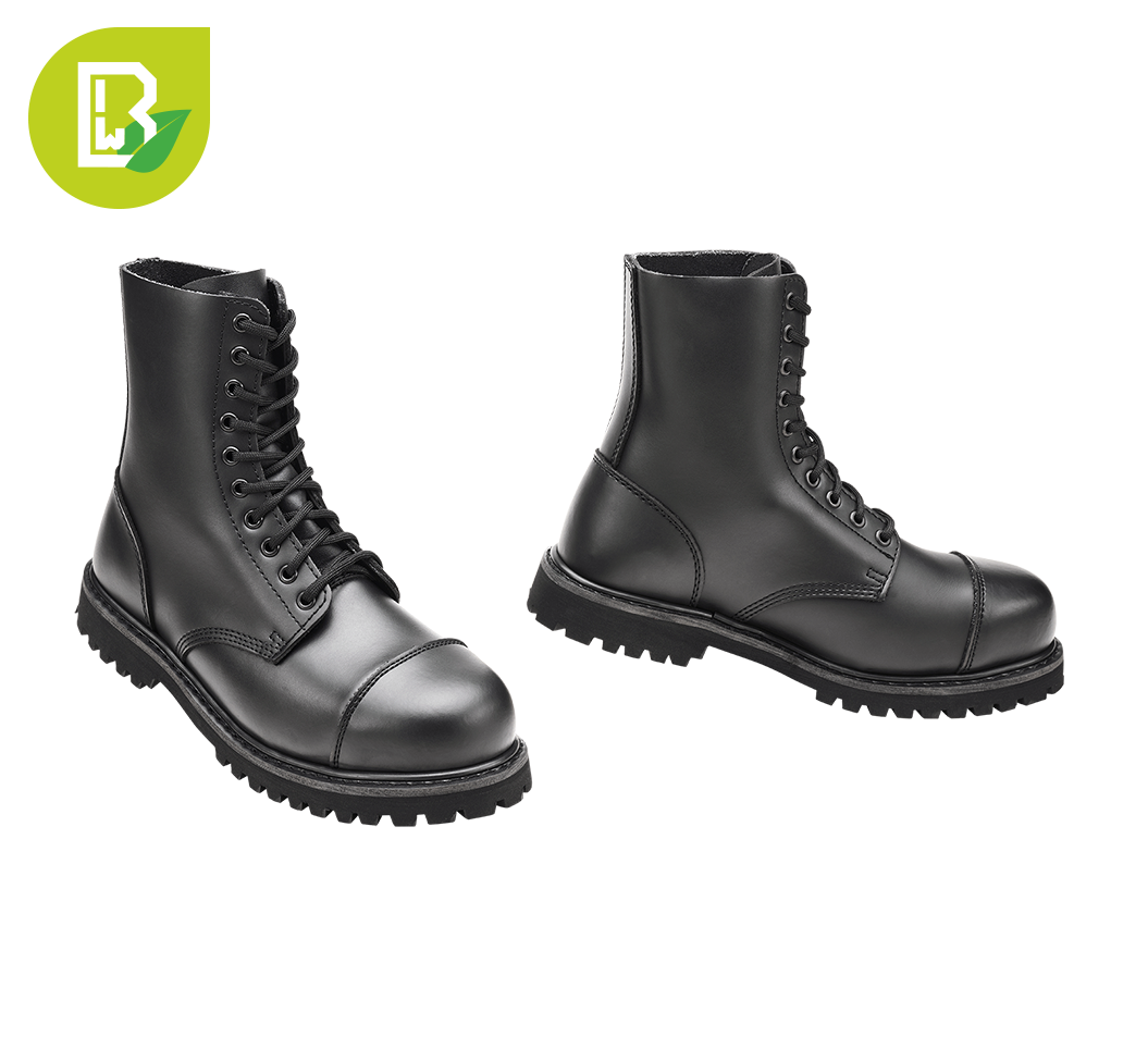 Bottes Brandit Vegantom 10 œillets tige polyuréthane doublure coton coque d'acier