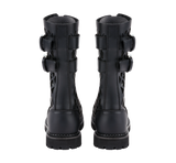 Bottes Brandit Grid Phantom cuir 14 œillets tige ajourée deux boucles coque d'acier