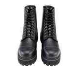 Bottes Brandit Plateau Phantom 10 œillets cuir semelle plateforme cousue coque d'acier