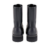 Bottes Brandit Plateau Phantom 14 œillets cuir semelle plateforme cousue coque d'acier
