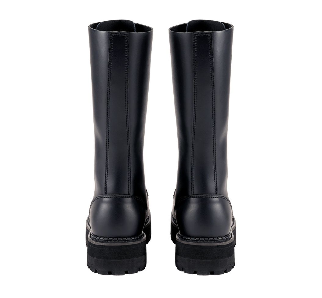 Bottes Brandit Plateau Phantom 20 œillets cuir semelle plateforme cousue coque d'acier