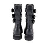 Bottes Brandit Plateau Phantom trois boucles cuir semelle plateforme cousue