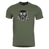 T-shirt Pentagon Ageron Gas Mask 190 g/m² coton filé à l'anneau usage courant