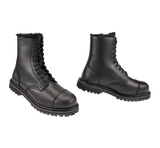 Bottes Brandit Phantom Fur Liner 10 œillets cuir doublure polyester coque d'acier